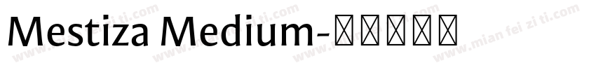 Mestiza Medium字体转换